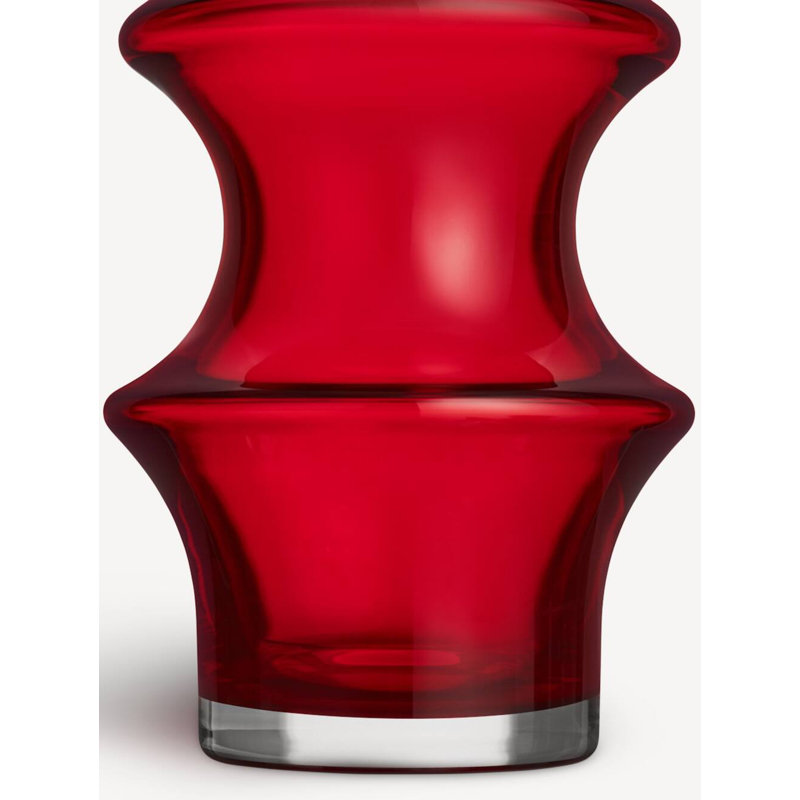 Grand vase Pagod, H 10 po x l 5,3 po x P 5,3 po, Rouge