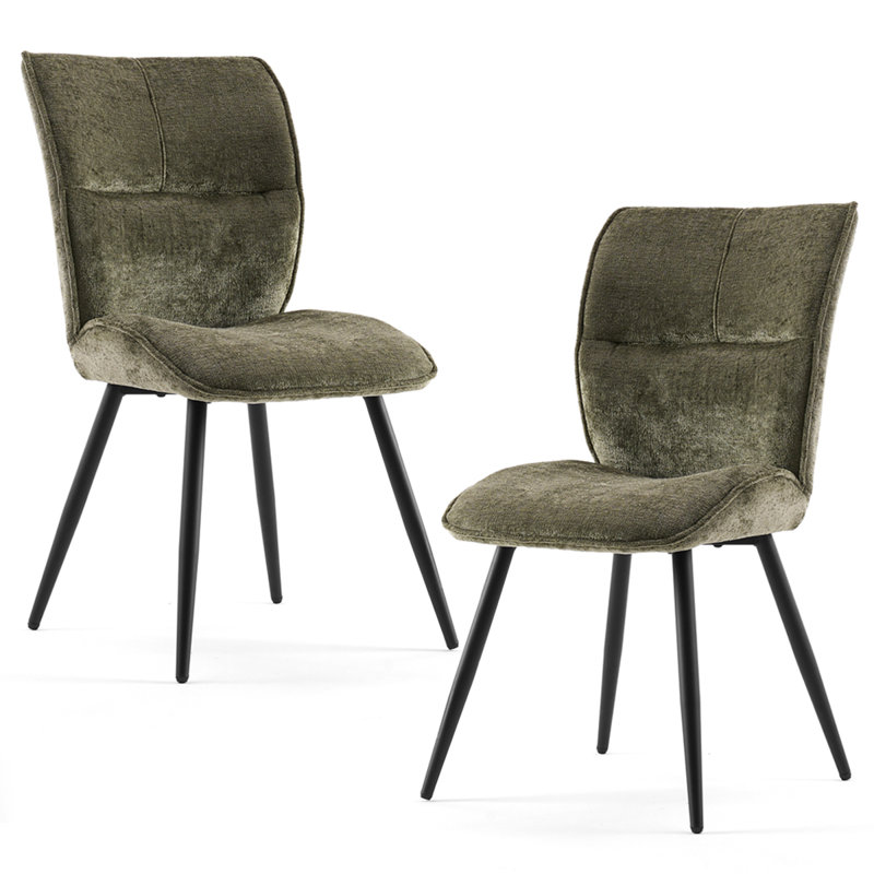 Odonegan 20'' H Upholstered Side Chair, Green