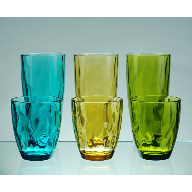 Stansel 23 oz. Acrylic Drinking Glass Set