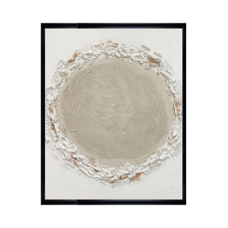 Velora Single Picture Frame Painting on Wood, 150 cm H x 90 cm W, Black