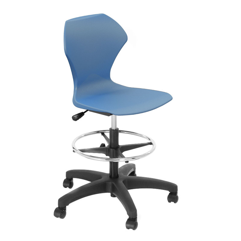 Apex Series Drafting Chair, Blueberry