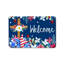 Tapis de bienvenue Patriotic Cross Floral