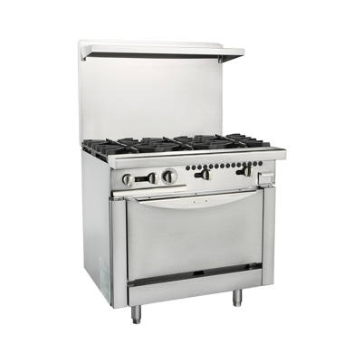 HOCCOT 36 6 Burners Commercial Hot Plate Countertop Range GAS Stove