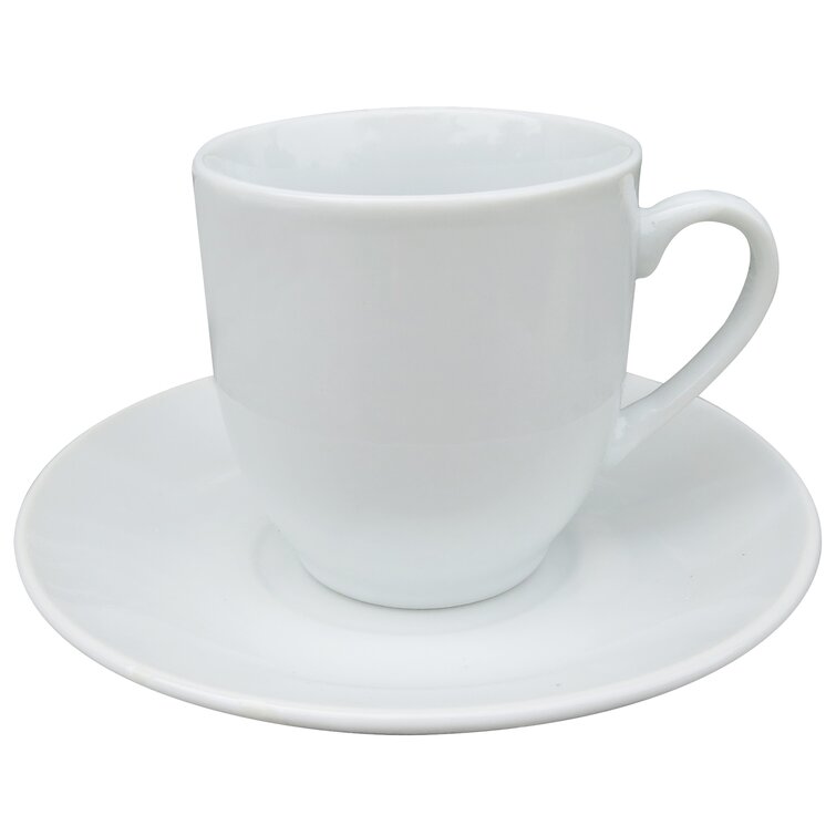 Latitude Run® Bivan Stackable Espresso Cup and Saucer