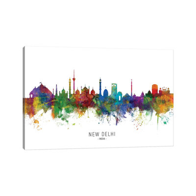 " New Delhi India Skyline " by Michael Tompsett