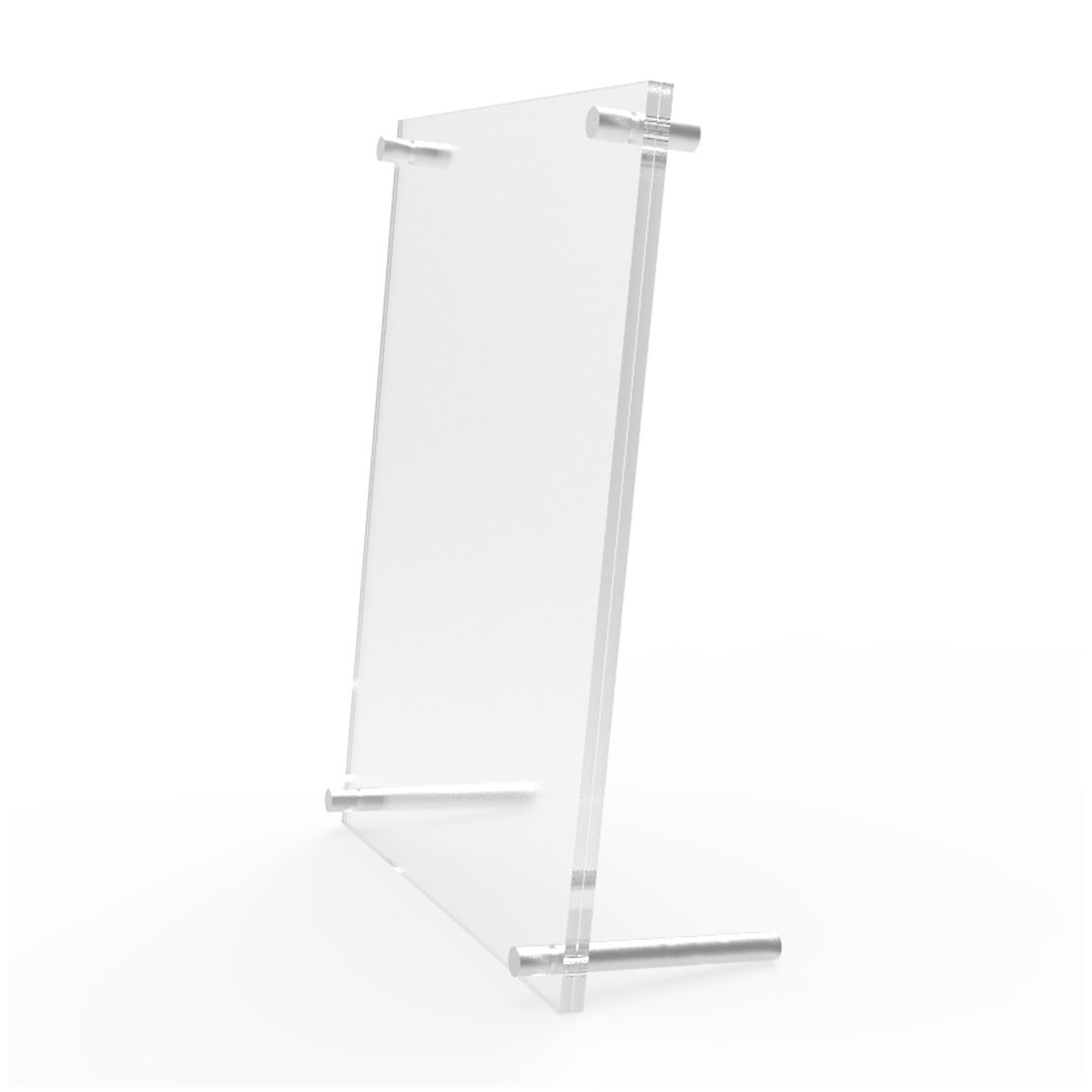 Acrylic Picture Frame5 x 7" with Standoff Hardware Photo Holder Ebern Designs