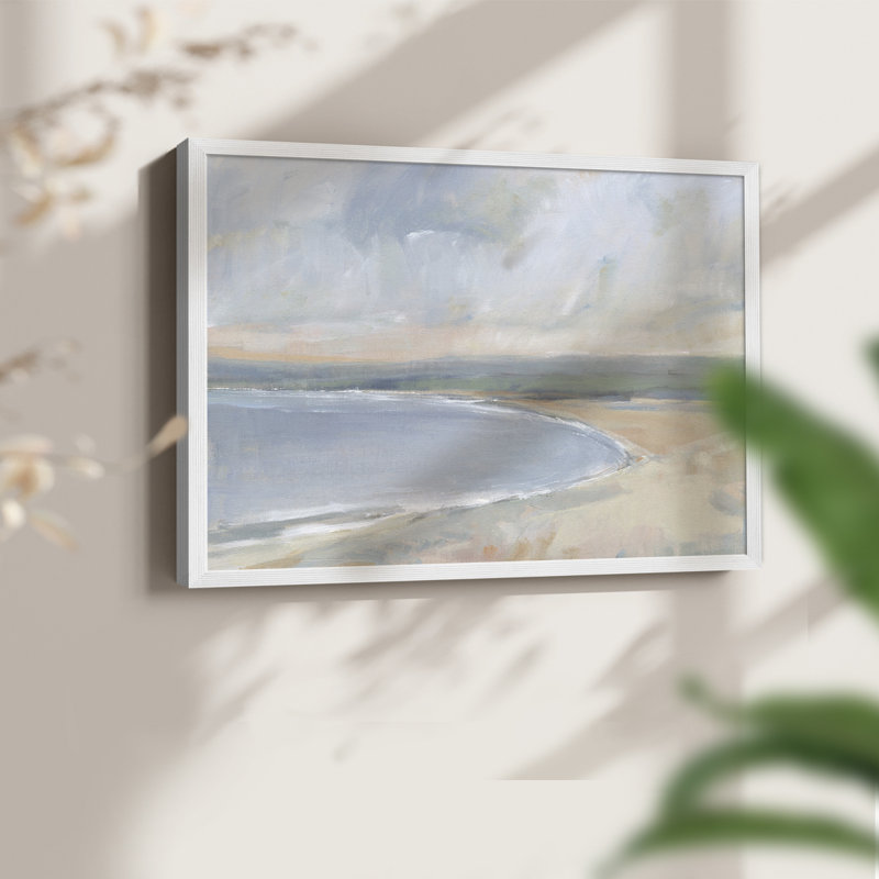 Coastal Study II -Framed Print - Restickable, H 8 po x l 10 po, Blanc