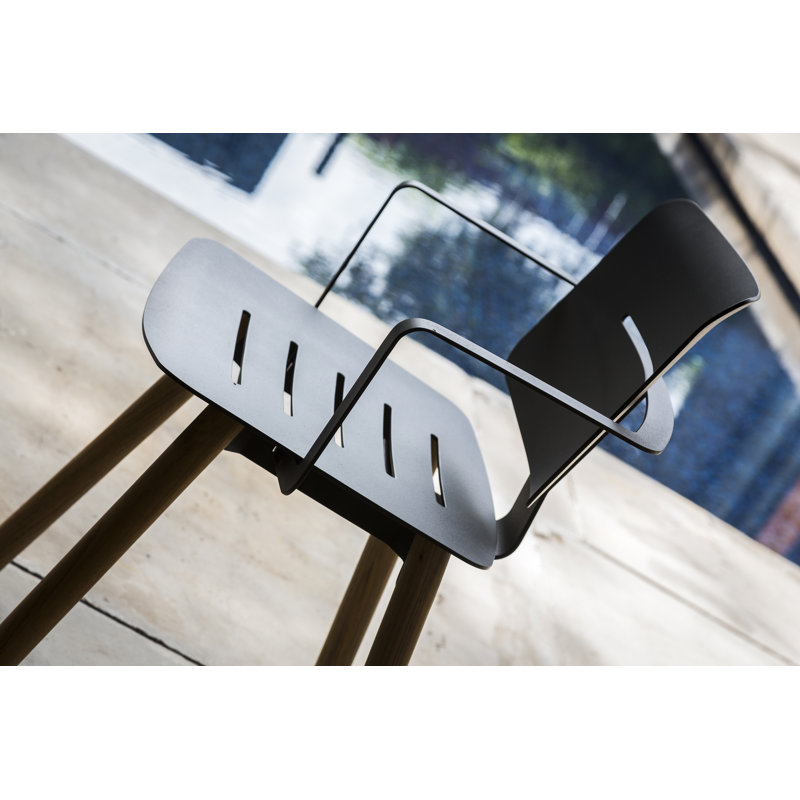 Coco Outdoor Dining Armchair, Anthracite
