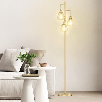 Milene 70" Tree Floor Lamp with 3 Bulbs Included