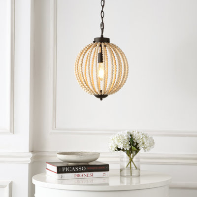 Aymie 1 - Light Oil Rubbed Bronze/Light Brown Pendant