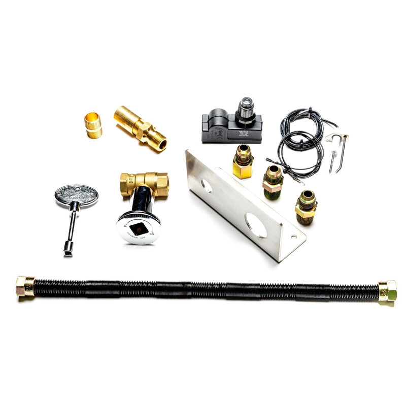 Ensemble de raccordement pour brûleur de foyer d'extérieur avec allumage par étincelles, H 0,5 po x l 24 po x P 24 po