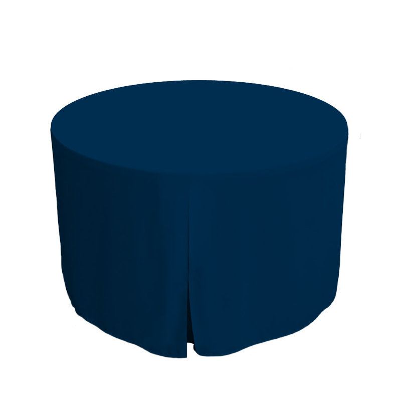 Tablevogue Round Table Cover, 48" L x 48" W, Sapphire