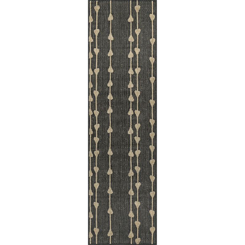 Leif Abstract Indoor/Outdoor Area Rug, Runner 2' x 8'