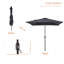 Parasol de marché carré Rinesh-1577955550