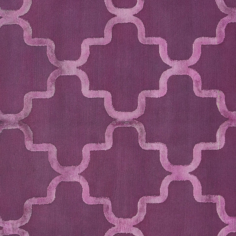 Purple Samsara Wool Rug - 5'1"" x 5'10"", Rectangle 5'1" x 5'10"