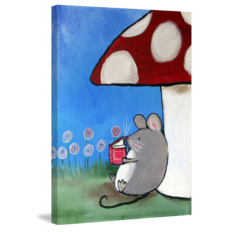 «Book Mouse», reproduction sur toile tendue, H 60 po x l 40 po