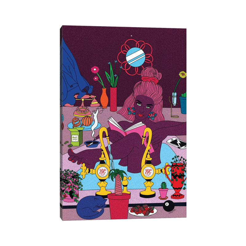 Bath by Cosmo - Print on Canvas, Wrapped Canvas, 30.48cm H x 20.32cm W x 1.91cm D