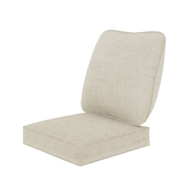 Outdoor 5''Deep Seat Chair Cushion Set, Beige