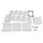 Picrin 18.89'' W Iron Shelving Unit with Wheels-1709938752