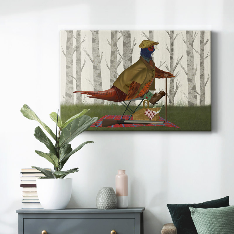 Toile tendue Pheasant, H 40 po x l 60 po