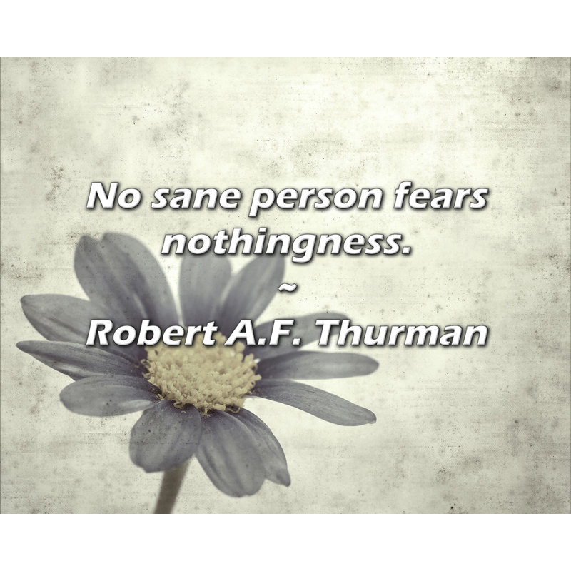 Citation de Robert A.F. Thurman: «No sane personne cra cra's néant».