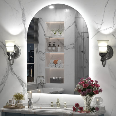 Aevar LED Lighted Wall Mirror