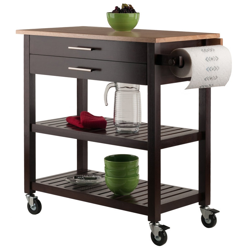 Solid Wood Kitchen Cart