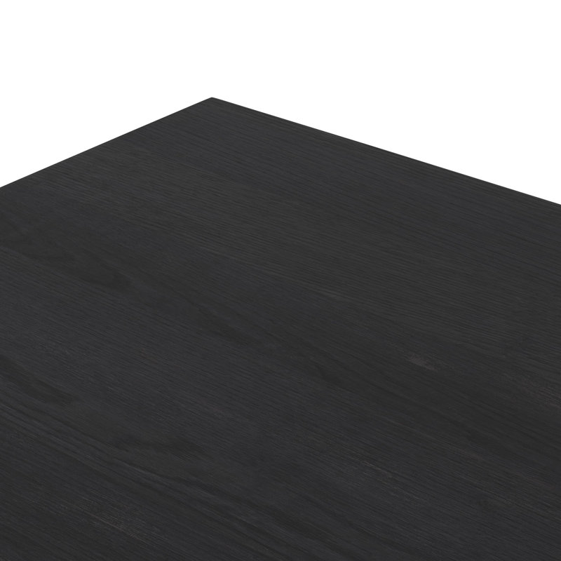 Carmel Solid Wood Dining Table, Black Wash