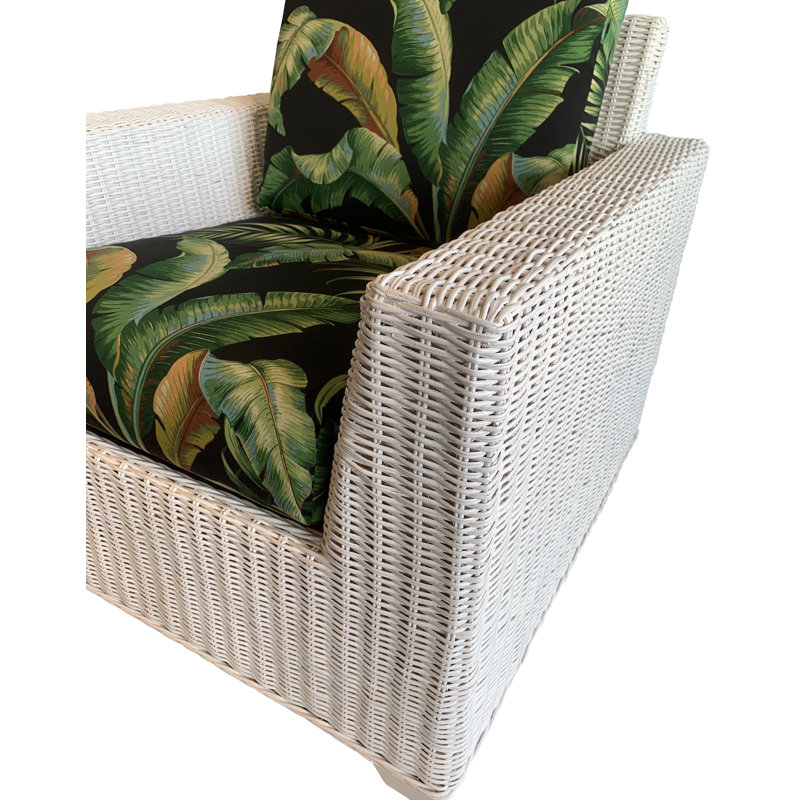 Fauteuil de 37 po de large Estes, Blanc