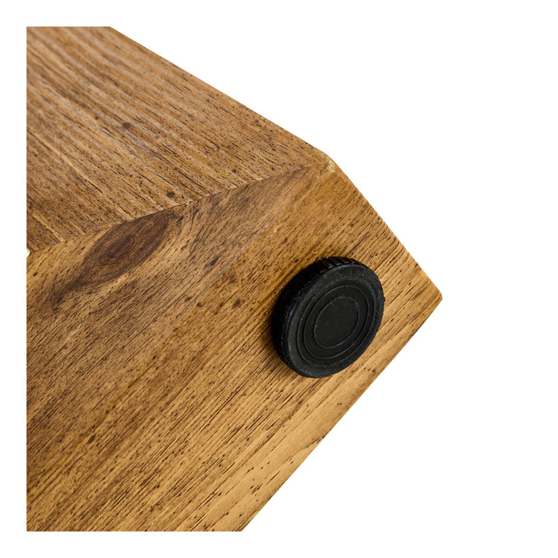 Une table de salle à manger circulaire moderne et pratique. Fabriqué en bois aggloméré et en bois. Convient au salon et à la chambre à coucher.