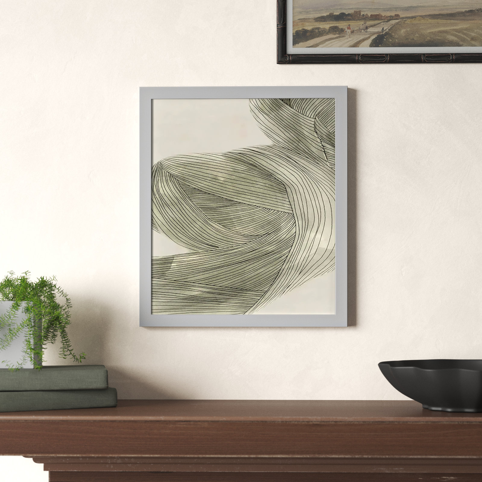 Dreaming In Pastel II by John Constable, Matte Silver, 15" H x 13" W x 0.75" D