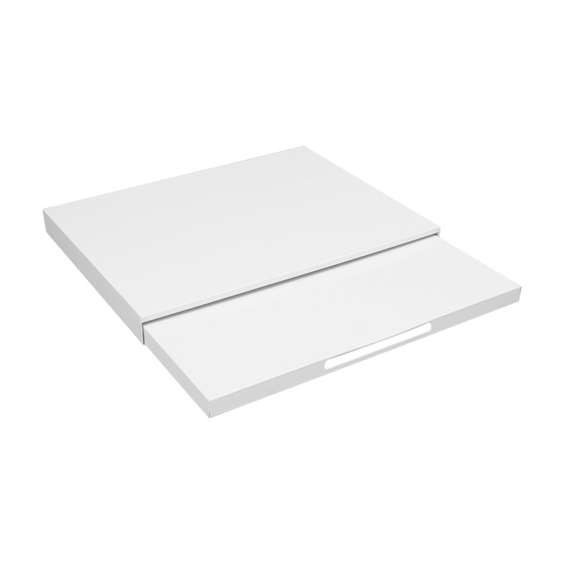 Support pour micro-ondes avec tablette coulissante, organisateur de comptoir pour micro-ondes compacts, support pour micro-ondes