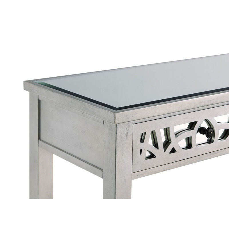 Christopher 120cm Glass Top Console Table