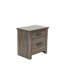 Table de chevet en chêne gris