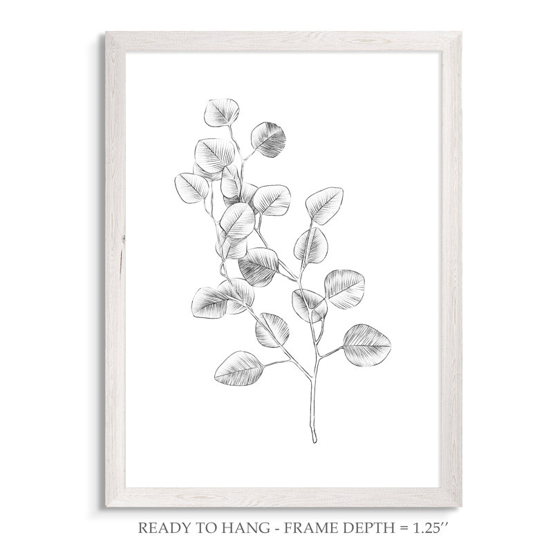 Eucalyptus croquis IV par Paul Cezanne - Reproduction d'art sur toile encadrée, H 16 po x l 22 po x P 1 po