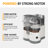 Dual Head Electric Citrus Juicer, Plug-In Model Juicer Machine With Power Cord & Cleaning Brush, Portable Lemon Squeezer For Fresh Orange, Lemon, Lime, Kiwi, Grapefruit, Easy To Clean & Use