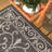Hagerman Vintage Filigree Textured Weave Black/Gray Indoor/Outdoor Rug-2146842716