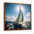 Cadre flottant brun