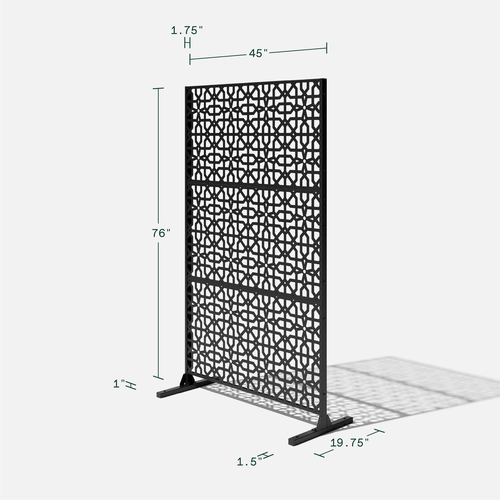 Screen Series Privacy Screen, Black