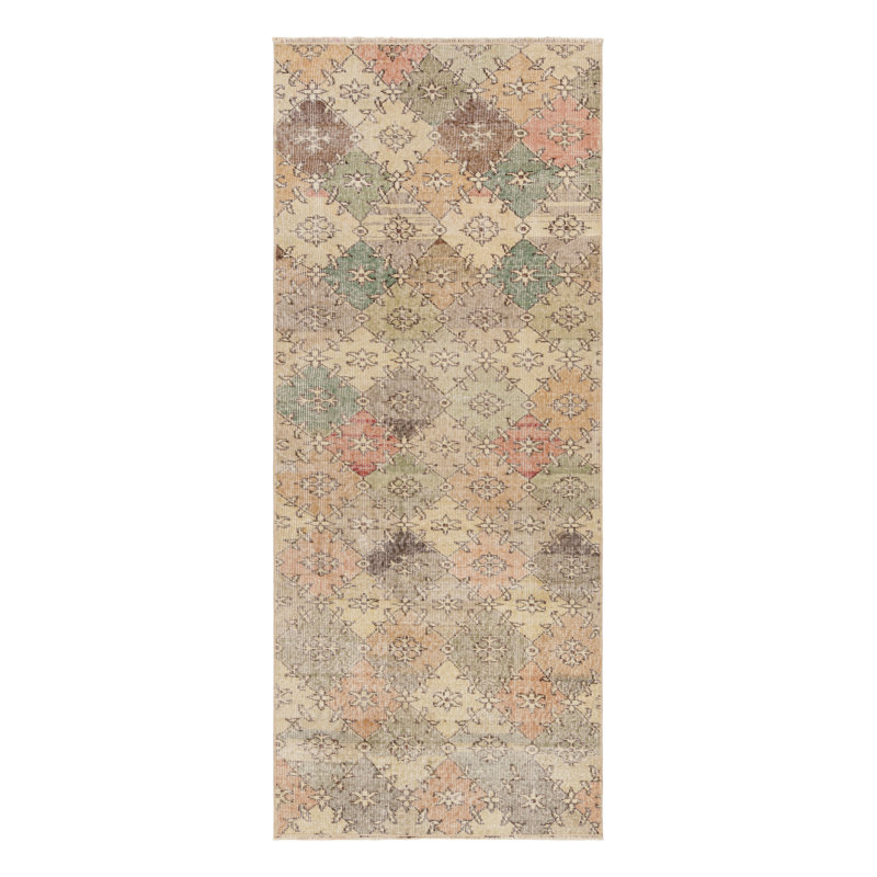 One-of-a-Kind 2'10" X 7'2" Hand Knotted Area Rug