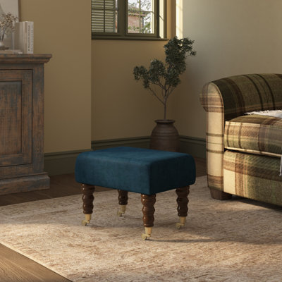Autryville Wood Caster Leg - Fabric