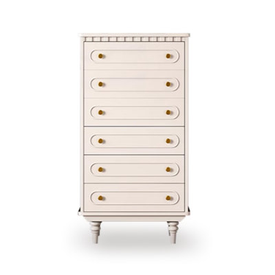Cream Solid Wood Accent Cabinet