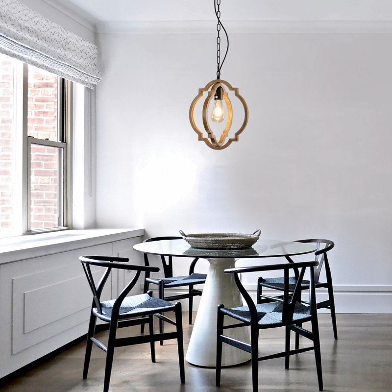 Lustre - Lampe de salle à manger de style campagnard et rétro, matériau en bois massif