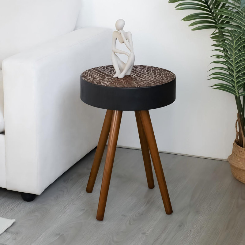 Table d'appoint 15,7 "Farmhouse, Brun