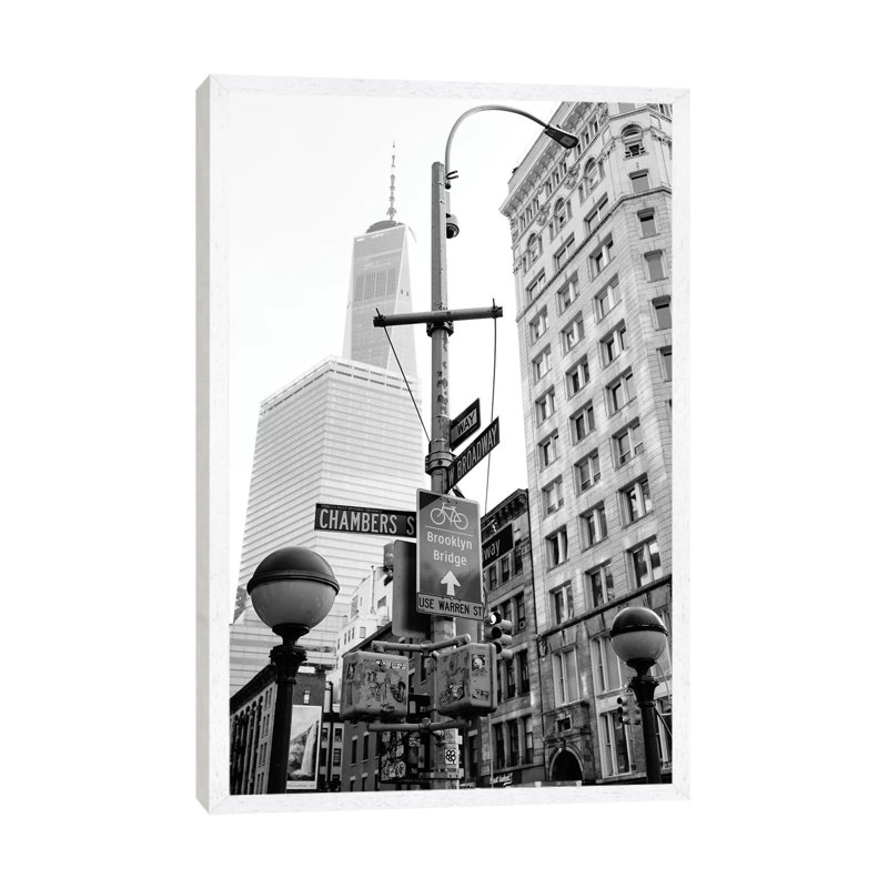 Tribeca by Bethany Young - Print on Canvas, 101.6cm H x 66.04cm W x 3.81cm D, White Framed