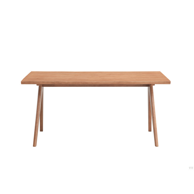 Table de salle à manger naturelle avec pieds en bois