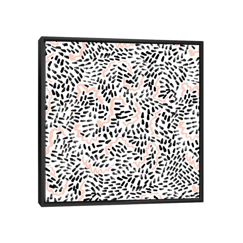 « katli b&w », impression sur toile, H 26 po x l 26 po x P 1,5 po, Toile avec cadre noir