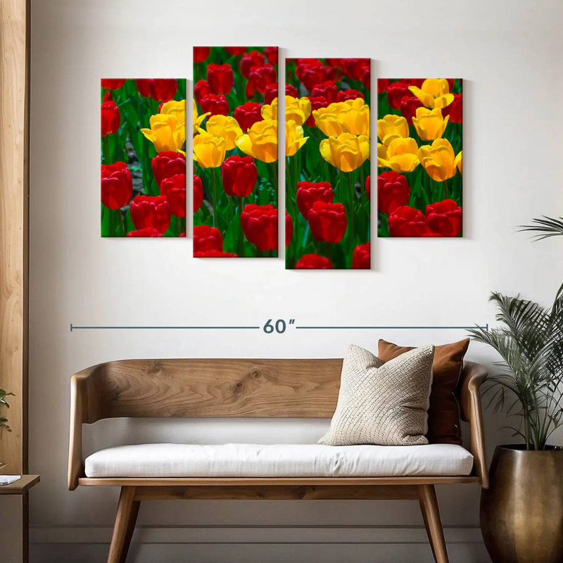 Harnek Wisconsin Spring Tulips, 32" H x 52" W