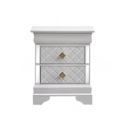 Verona G6735-N Nightstand  Pearl White