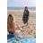 Antalya Tropical Flamingo Organic Cotton Turkish Beach & Bath Towel, Sand Resistant Peshtemal, Thin and Lightweight, 66" x 36"-447978412